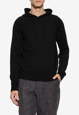 Tom Ford Embroidered TF Sweater with Hood Black KOL003-YMK069 LB999