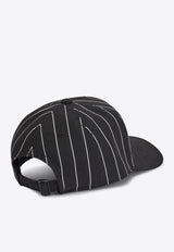 Y-3 Pinstripe Logo Baseball Cap Black KR8938PL/S_ADIDY-BLK
