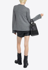 Zadig & Voltaire Lucy Button-Up Cardigan Charcoal KWCA01634_CHARCOAL