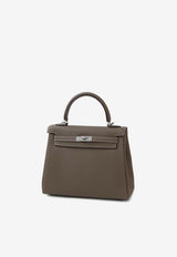Hermès Kelly 25 in Etoupe Togo Leather with Palladium Hardware
