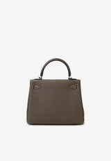 Hermès Kelly 25 in Etoupe Togo Leather with Palladium Hardware