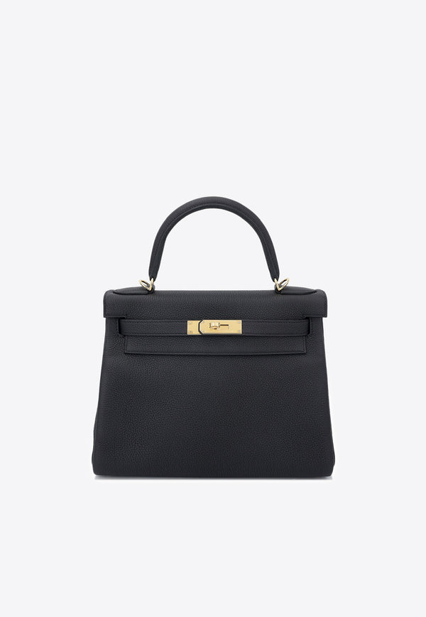 Hermès Kelly 28 in Black Togo Leather with Gold Hardware