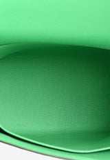 Hermès Kelly Retourne 25 in Vert Comics Togo Leather with Palladium Hardware