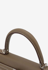 Kelly 25 in Etoupe Swift Leather with Palladium Hardware
