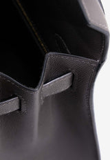 Kelly 25 in Ardoise Madame Leather with Gold Hardware