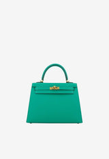 Kelly 25 Sellier in Vert Jade Epsom Leather with Gold Hardware