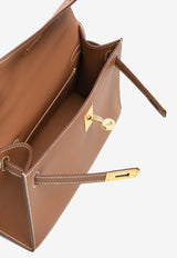 Kelly Pochette Clutch Bag in Gold Swift with Gold Hardware