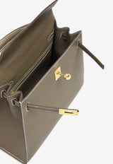 Kelly 25 Sellier in Etoupe Epsom with Gold Hardware
