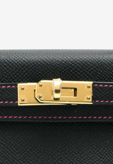 Mini Kelly HSS 20 Verso in Black Epsom with Gold Hardware