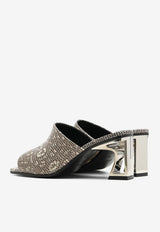 Kylie 60 Mules in Ombre Shiny Natural Lizard