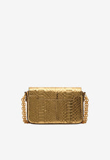 Tom Ford Medium Natalia Metallic Python Shoulder Bag Gold L0826T-EPY013- U2004