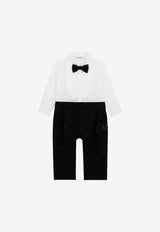 Dolce & Gabbana Kids Baby Boys Logo-Embossed Tuxedo Onesie L11O86 G7K7M S9000