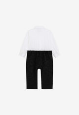 Dolce & Gabbana Kids Baby Boys Logo-Embossed Tuxedo Onesie L11O86 G7K7M S9000