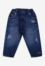 Dolce & Gabbana Kids Baby Boys Distressed Faded Jeans Denim L12F88 LDD53 S9000