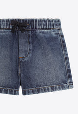 Dolce & Gabbana Kids Baby Boys Logo Denim Shorts L13Q60 LDC94 S9000 Blue
