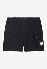 Dolce & Gabbana Kids Baby Boys Logo Shorts L13Q73 FUFL3 B3681 Blue