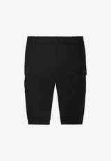 Dolce & Gabbana Kids Baby Boys Gabardine Cargo Pants Black L14P81 FUFL3 N0000
