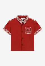 Dolce & Gabbana Kids Baby Boys Majolica Print Shirt Red L14S93 G7P5E S9000