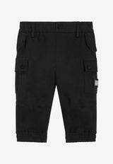 Dolce & Gabbana Kids Baby Boys Cargo Pants Black L15P22 FUFJH N0000