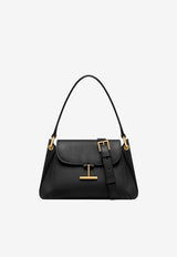 Tom Ford Small Tara Grained Leather Shoulder Bag Black L1870-LCL490G 1N001
