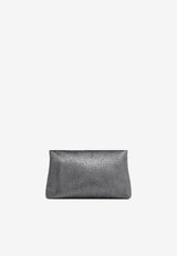 Tom Ford Mini Nobile Metallic Clutch Bag Silver L1886-TSY054A 1G001