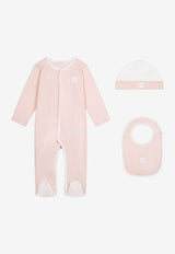 Dolce & Gabbana Kids Babies Three-Piece Logo-Embroidered Gift Set L1JO7F G7L5U F3721