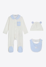 Dolce & Gabbana Kids Baby DG Logo Gift Set - Set of 3 L1JOAA G7N9U S9000 White