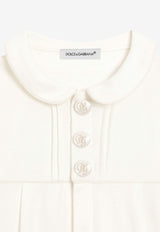 Dolce & Gabbana Kids Babies Piqué and Interlock Onesie Gift Set - Set of 3 White L1JOAR G7O3Z S9000