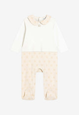 Dolce & Gabbana Kids Babies Interlock Logo Jacquard Gift Set - Set of 3 Beige L1JOCA G7PST S9000