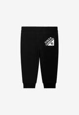 Dolce & Gabbana Kids Baby DG Logo Pants L1JPKK G7O6N N0000 Black