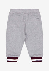 Dolce & Gabbana Kids Baby Boys DG Logo Emblem Track Pants Gray L1JPLH G7PVB S8290