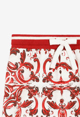 Dolce & Gabbana Kids Baby Boys Majolica Print Shorts Multicolor L1JQR9 II7KU IQ5DQ