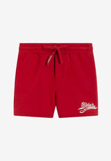 Dolce & Gabbana Kids Baby Boys Logo Fleece Bermuda Shorts Red L1JQS2 G7P4X R2254