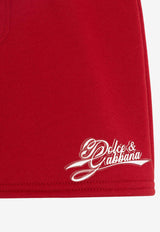 Dolce & Gabbana Kids Baby Boys Logo Fleece Bermuda Shorts Red L1JQS2 G7P4X R2254