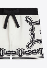 Dolce & Gabbana Kids Baby Boys Bandana Print Shorts White L1JQU8 II7FQ HA9RB