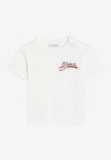 Dolce & Gabbana Kids Baby Boys Logo Jersey T-shirt White L1JT7W G7P4Y W0111