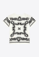 Dolce & Gabbana Kids Baby Boys Bandana Print T-shirt White L1JT7W II7FY HA9RN
