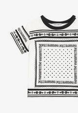 Dolce & Gabbana Kids Baby Boys Bandana Print Jersey T-shirt White L1JT7W II7FZ HA9QB