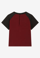 Dolce & Gabbana Kids Baby Boys DG Logo Jersey T-shirt Burgundy L1JTEM G7PUW S9000