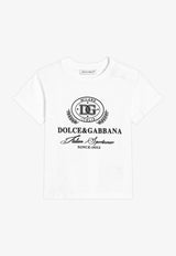 Dolce & Gabbana Kids Babies Printed Logo Jersey T-shirt White L1JTEY G7NVW S9000