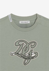 Dolce & Gabbana Kids Baby Boys DG Embroidered T-shirt Gray L1JTEY G7PRR V3732