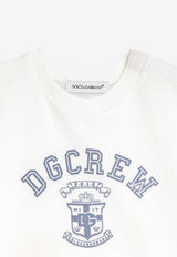 Dolce & Gabbana Kids Baby Boys DG Crew Print T-shirt White L1JTEY G7PUD W0111