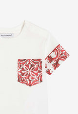 Dolce & Gabbana Kids Baby Boys Majolica Print T-shirt White L1JTKH G7P5D W0111