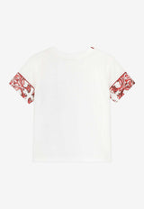 Dolce & Gabbana Kids Baby Boys Majolica Print T-shirt White L1JTKH G7P5D W0111