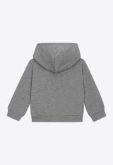 Dolce & Gabbana Kids Baby Boys Logo Zipped Hoodie L1JW2V G7I2P S8291 Gray