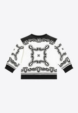 Dolce & Gabbana Kids Baby Boys Bandana Print Sweatshirt White L1JWDO II7FQ HA9RB