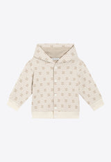 Dolce & Gabbana Kids Baby Boys Polka Dot Jacquard Hooded Sweatshirt Beige L1JWLS FJ7EA S9000