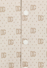 Dolce & Gabbana Kids Baby Boys Polka Dot Jacquard Hooded Sweatshirt Beige L1JWLS FJ7EA S9000