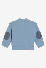 Dolce & Gabbana Kids Baby Boys DG and Leopard Print Sweatshirt Blue L1JWMT G7PNF B0112