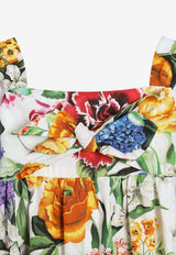 Dolce & Gabbana Kids Baby Girls Floral Print Romper Multicolor L22O03 HS5TC HA5KU